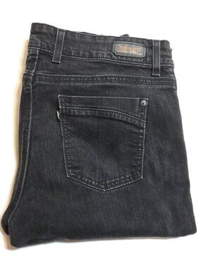 Levi Jeans 529 Skinny Curvy Leg Woman 33/32 Pockets Black Denim Jeans